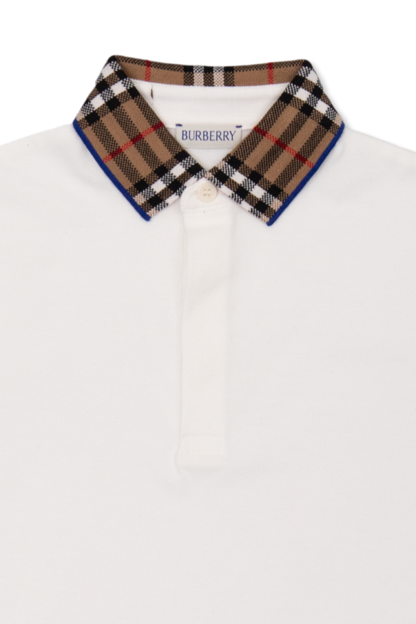 Burberry Kids Cotton With polo shirt