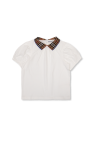 Burberry Kids Top with short sleeves