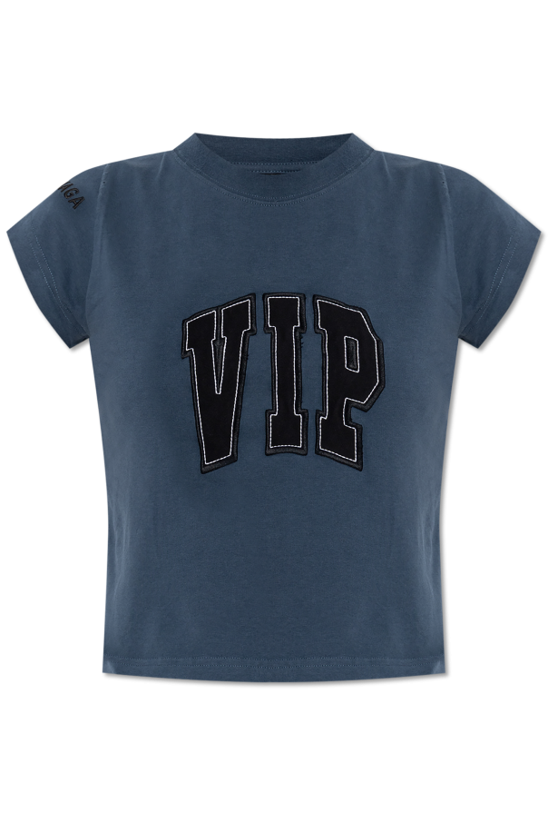 Cropped t-shirt with vintage effect od Balenciaga