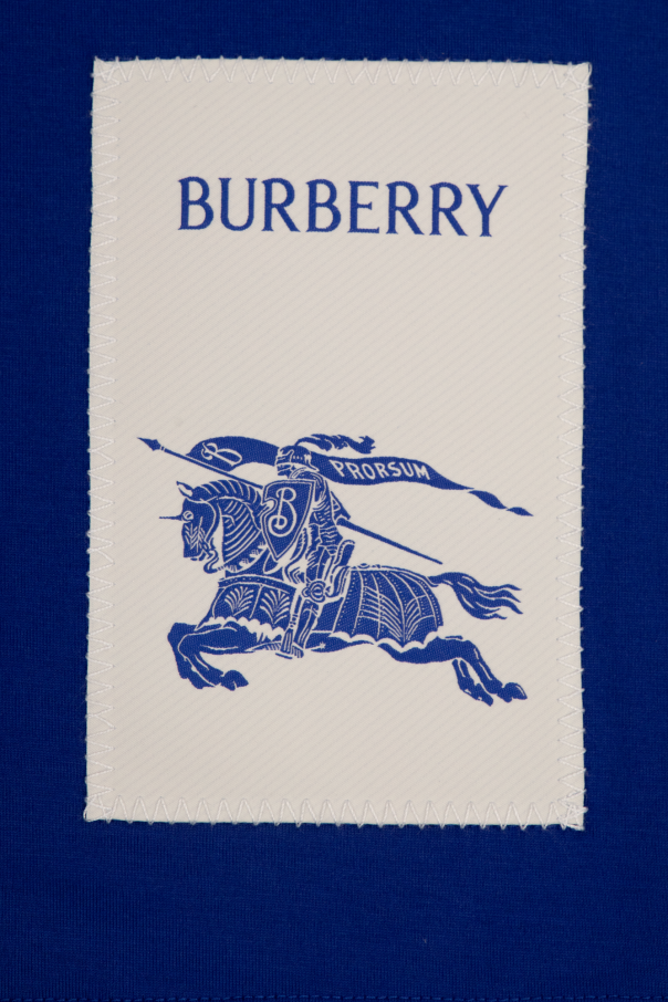 Burberry Kids T-shirt z naszywką z logo