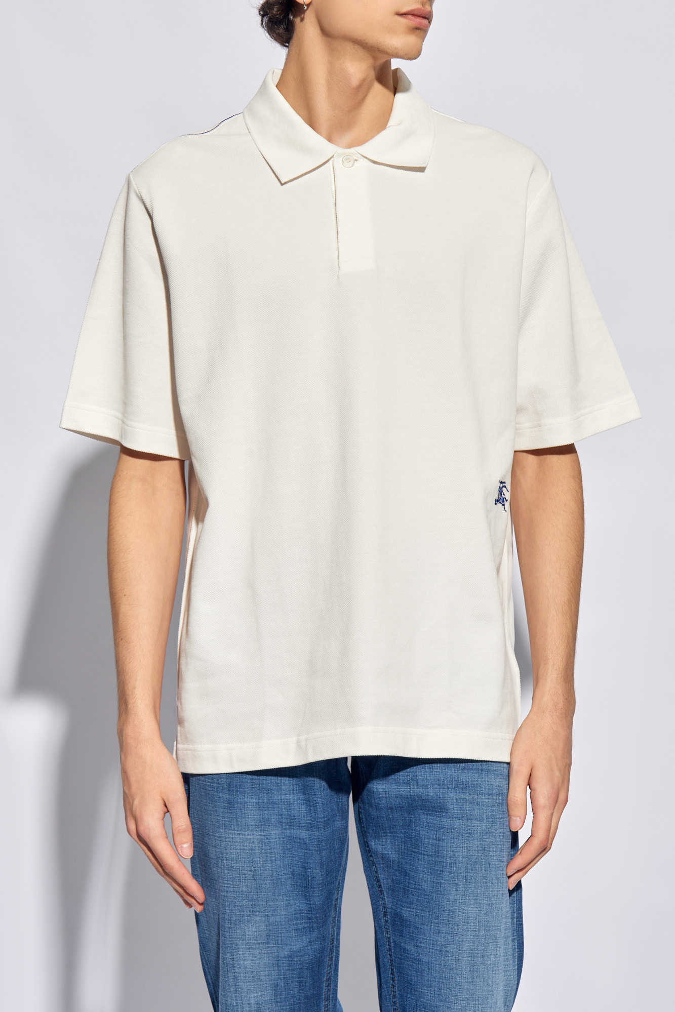 Burberry Logo-embroidered polo shirt