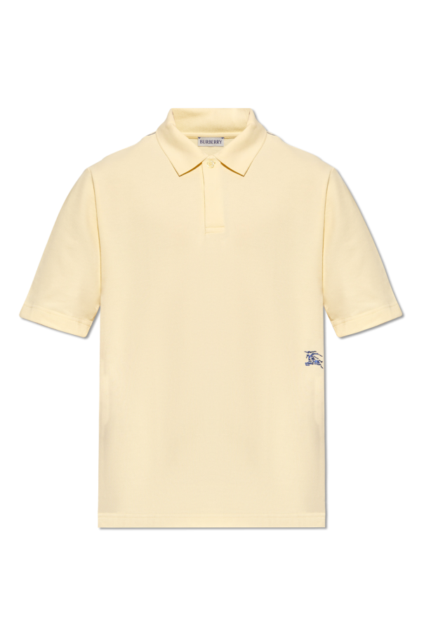 Logo-embroidered polo shirt od Burberry