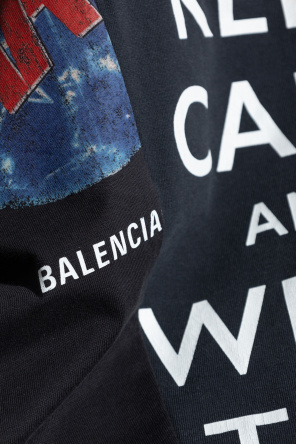 Balenciaga T-shirt z nadrukiem