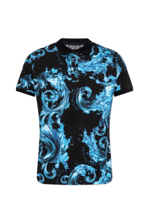Polo mit "barocco"-Print