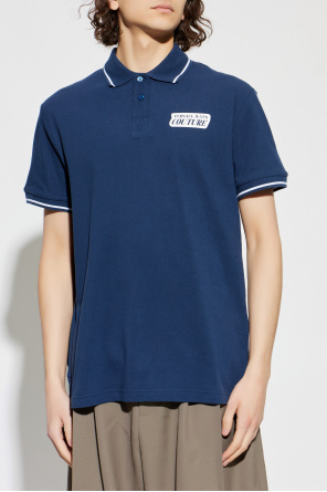 Versace Jeans Couture Polo z nadrukowanym logo