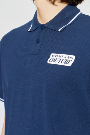 Versace Jeans Couture Polo z nadrukowanym logo