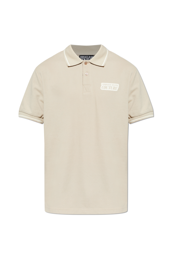 Polo shirt with printed logo od Versace Jeans Couture