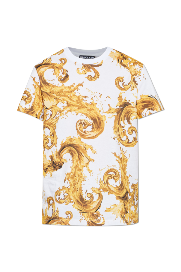 T-shirt with `barocco` pattern od Versace Jeans Couture