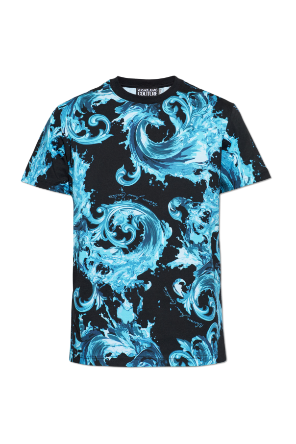 Versace Jeans Couture T-shirt z nadrukiem `barocco`