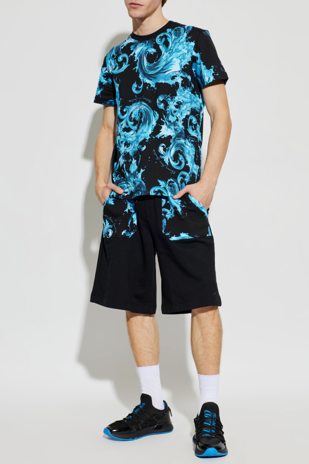 Versace Jeans Couture T-shirt z nadrukiem `barocco`