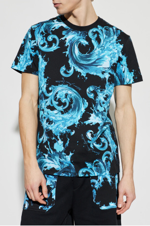 Versace Jeans Couture T-shirt z nadrukiem `barocco`