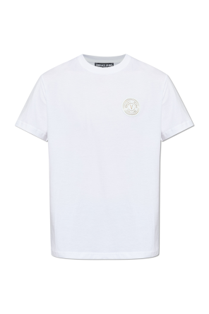 T-shirt with logo patch