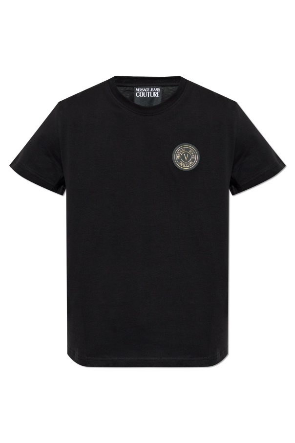 T-shirt with logo patch od Versace Jeans Couture