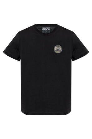 T-shirt with logo patch