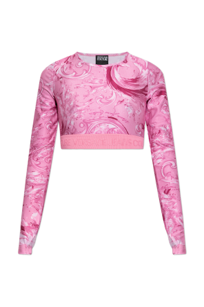 Krótki top z długimi rękawami