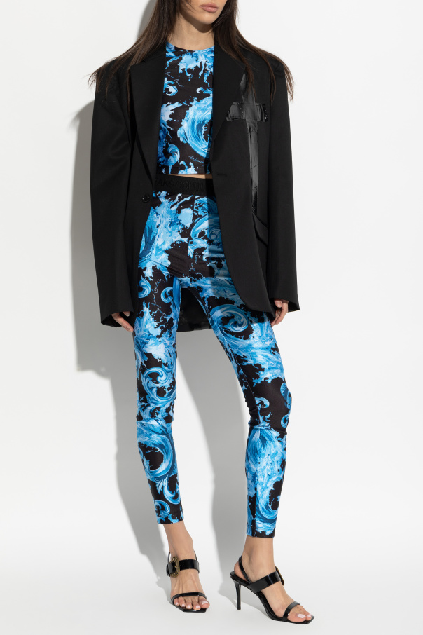 Versace Jeans Couture Top de corte ajustado