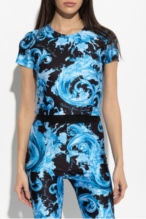 Versace Jeans Couture Top de corte ajustado