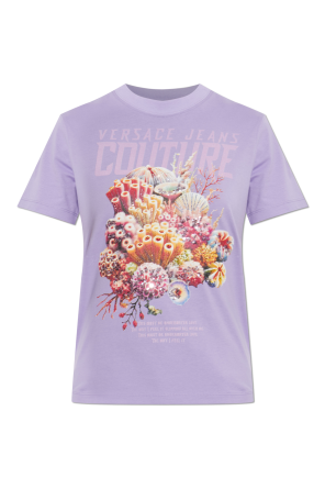 T-shirt with print and shimmering sequins