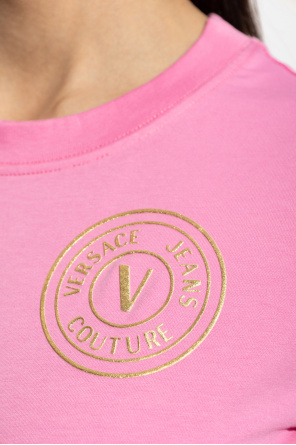 Versace Jeans Couture T-shirt z nadrukowanym logo