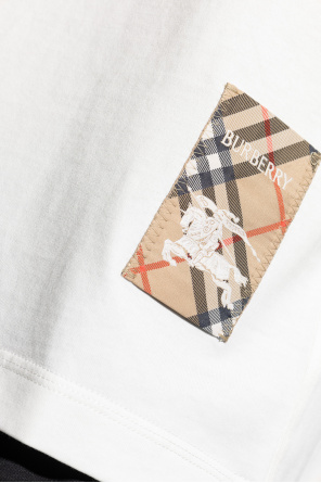 Burberry Camiseta con parche de logo