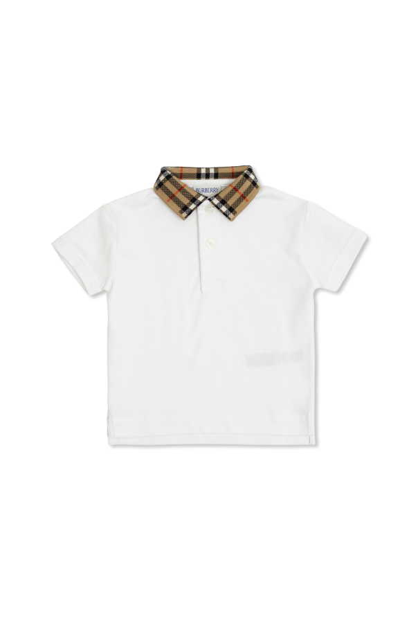 Cotton polo od Burberry Kids