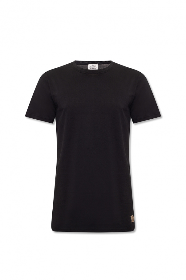 Vivienne Westwood BOSS Athleisure T-Shirt in Navy mit beidseitigem Logo