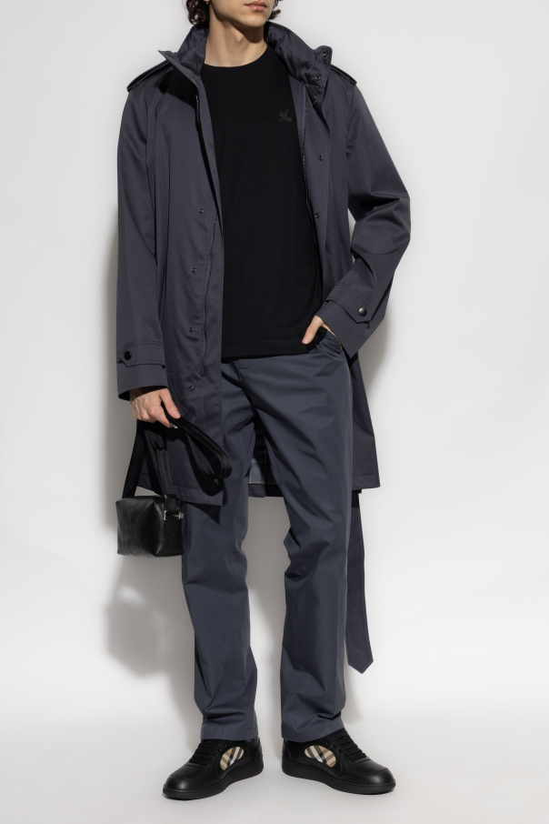 Burberry T-shirt z wyszytym logo