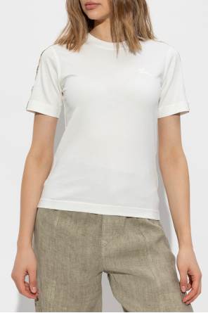 Burberry T-Shirt mit gesticktem Logo