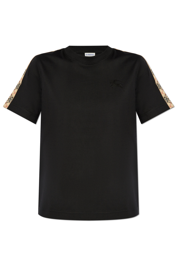 T-shirt with embroidered logo od Burberry
