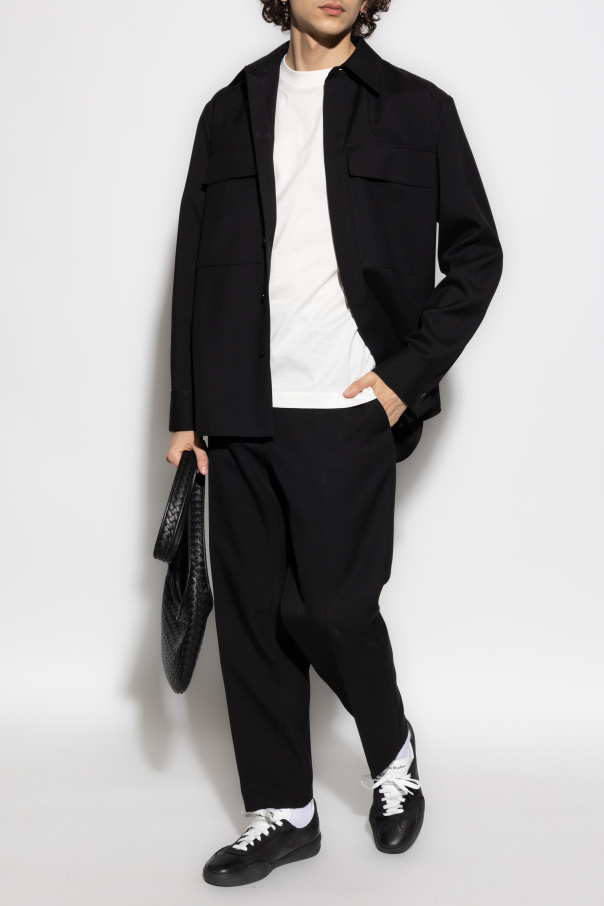 Burberry Camiseta com logotipo bordado