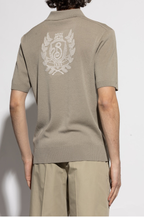 Burberry Polohemd mit gesticktem Logo auf der Rückseite
