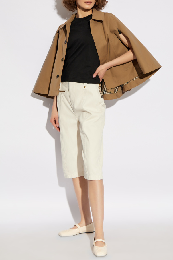 Burberry T-shirt with side drawstrings