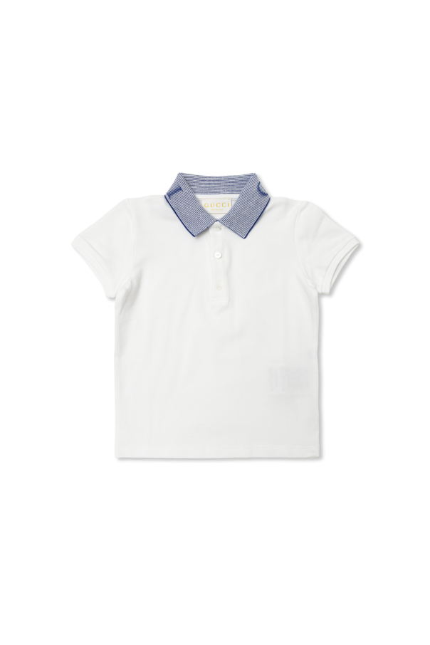 Cotton polo od Gucci Kids
