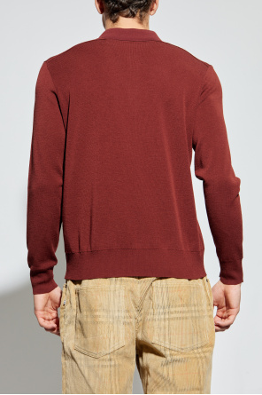 Burberry Wollpolo mit langen Ärmeln