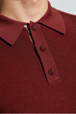 Burberry Wollpolo mit langen Ärmeln
