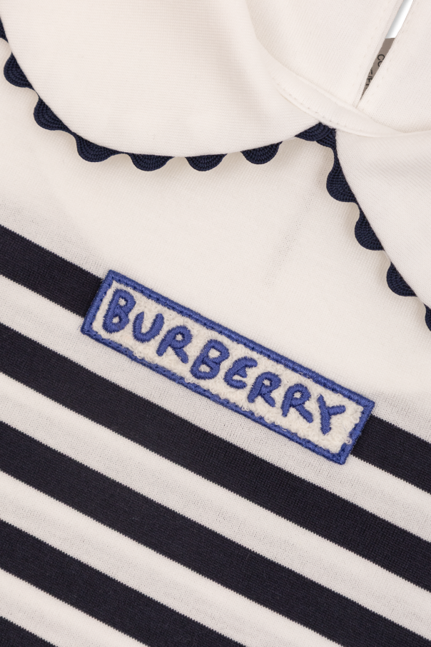 Burberry Kids Top with a striped pattern