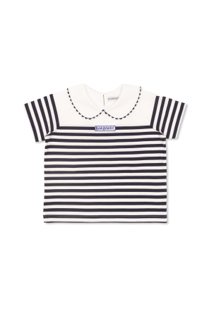 Top with a striped pattern