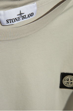 Stone Island T-shirt z naszywką z logo