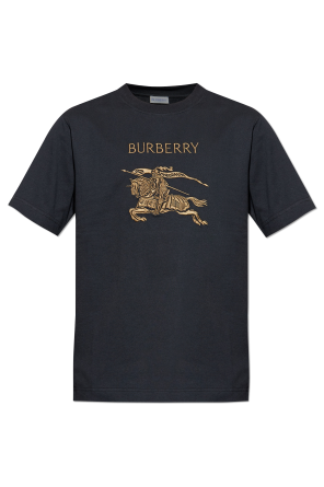 T-shirt with embroidered logo