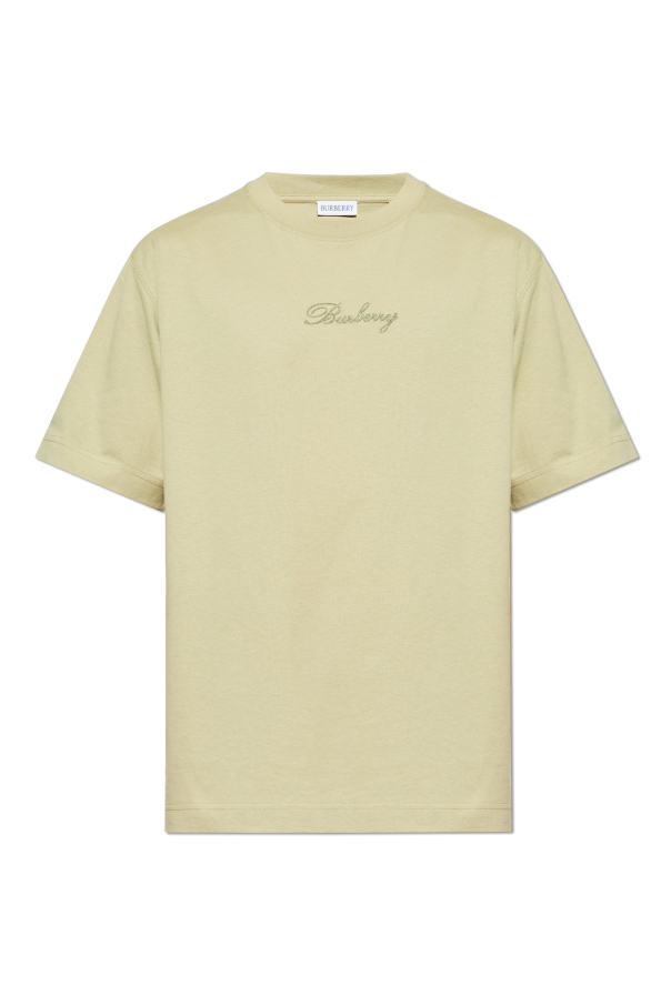 T-shirt with embroidered logo od Burberry