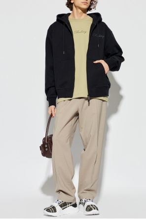 T-shirt with embroidered logo od Burberry