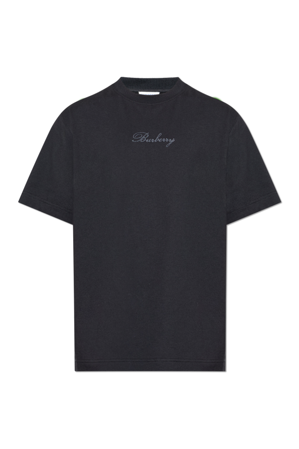 T-shirt with embroidered logo od Burberry