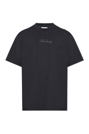 T-shirt with embroidered logo