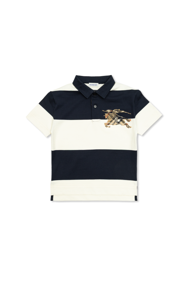 Polo with logo od Burberry Kids