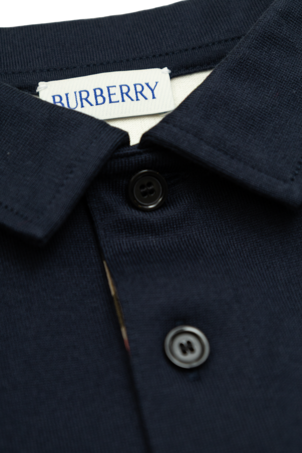 Burberry Kids Polo con logotipo