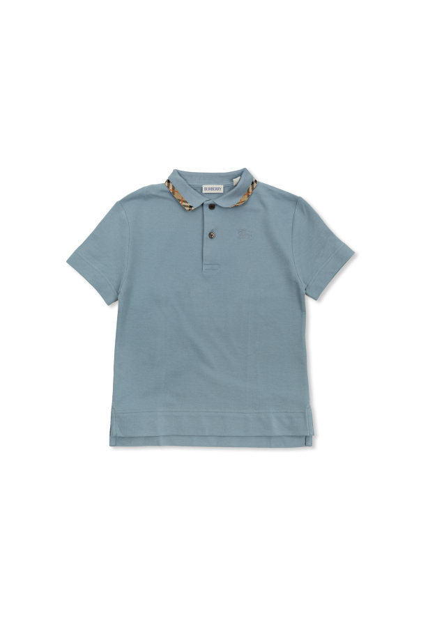 Polo with logo od Burberry Kids