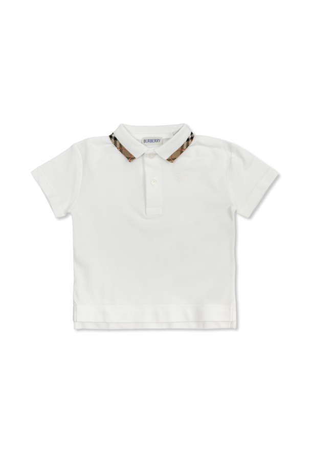 Polo with logo od Burberry Kids