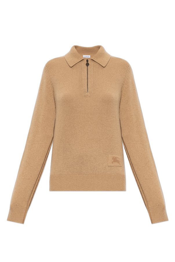 Cashmere polo sweater with long sleeves od Burberry