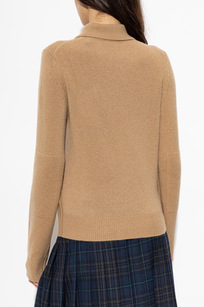 Burberry Kaschmir-Polo-Pullover mit langen Ärmeln