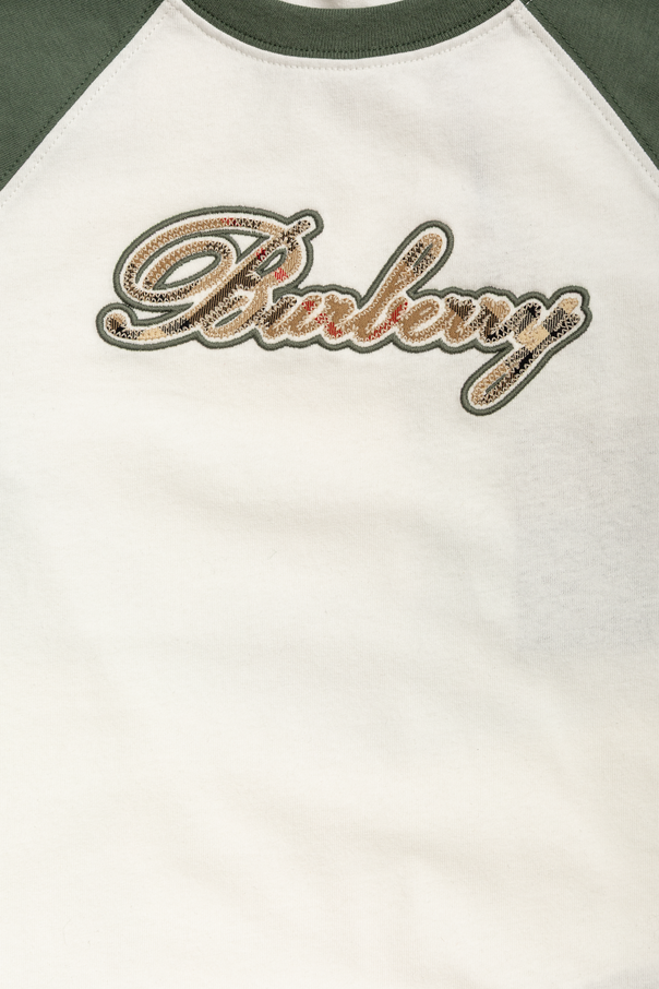 Burberry Kids T-shirt com logótipo bordado